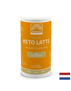 Веган Кето лате - Инстантна напитка с кафе и MCT масла, с аромат на бадеми, 200 g