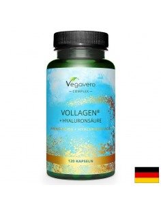 Коса и кожа - Аминокиселини + Хиалуронова киселина Vollagen, 120 капсули