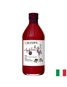 Ябълков оцет + акай, арония и цвят от черен бъз, 500 ml - Италия