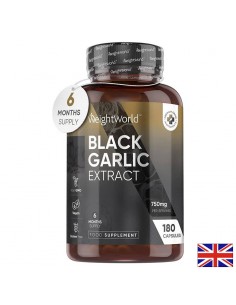 Здраве за сърцето - Черен чесън 750 mg, 180 капсули - Black Garlic - Чесън