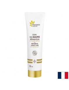 Възстановяващ крем за ръце с пчелно млечице  и масла от сладък бадем, авокадо, роза, пореч, ший и арган, 50 ml - Козметика