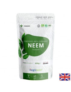 Красива коса и кожа - Нийм (лист) Organic 2 g, прах 200 g - Neem - Вегетарианци/Вегани