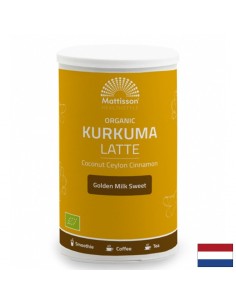 Био Лате Куркума с Кокос и Цейлонска канела, 175 mg прах - Здравословни храни