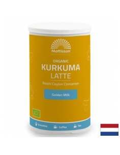 Лате Куркума с Рейши и Цейлонска канела Био, 160 g - Здравословни храни