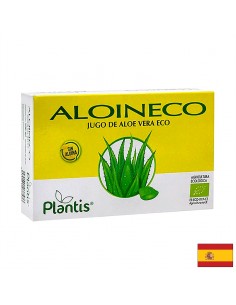 Сок от алое вера органик (без алоин) - Aloin Eco Zumo de Aloe Vera Eco /Sin Aloina/ Plantis®, 20 ампули - Алое Вера