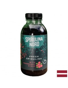 Свежа спирулина & червена боровинка - Spirulina Nord, Сироп 330 ml, 14 дози - Диабет и кръвна захар