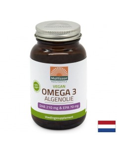 Веган Омега-3 от водорасли, DHA 210 mg/ EPA 70 mg х 60 капсули - Грижа за очи и зрение