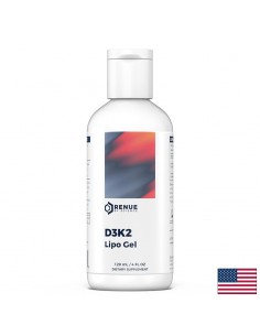 Витамини D3 1250 IU & K2 100 µg – Липозомна, високоусвоима формула - Гел, 120 ml за 4 месеца прием