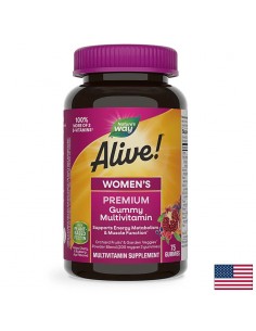 Премиум мултивитамини за жени Алайв - Alive! Women's Premium Gummies Multivitamin, 75 желирани таблетки - Мултивитамини