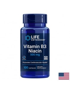 Сърдечно-съдова система - Витамин В3 (ниацин), 500 mg х 100 капсули - Витамин B